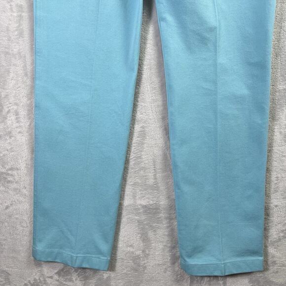 St John Sport Jeans Bright Blue Women's 4 Straight Leg Pants FLAWS* Cotton Blend - Picture 10 of 16